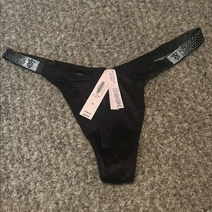 Black sequin Victoria Secret Thong